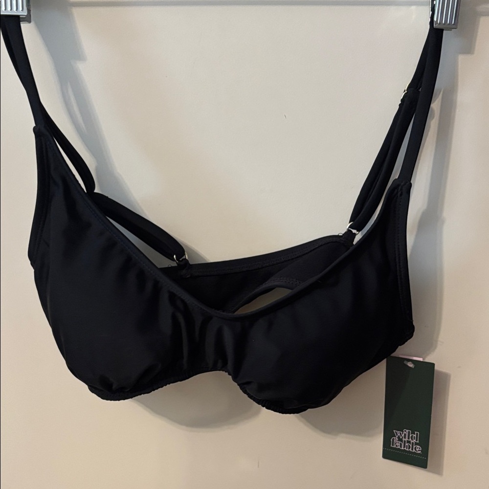 Wild Fable Black Bikini Top